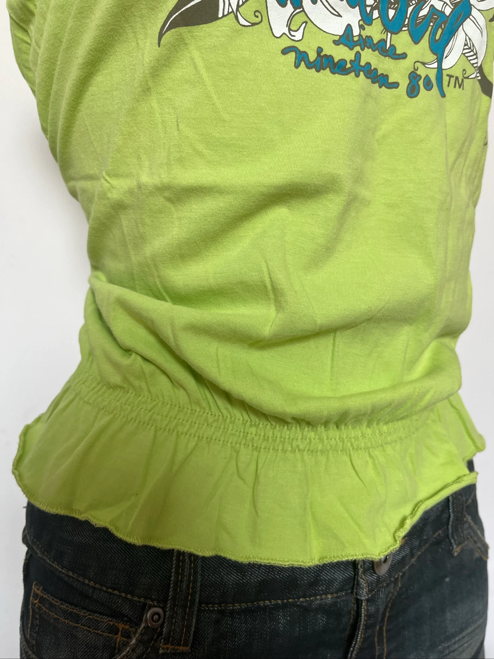 Top de tirantes con hombros descubiertos, estilo bustier Y2K💚2000s, blusa vintage – photo 5
